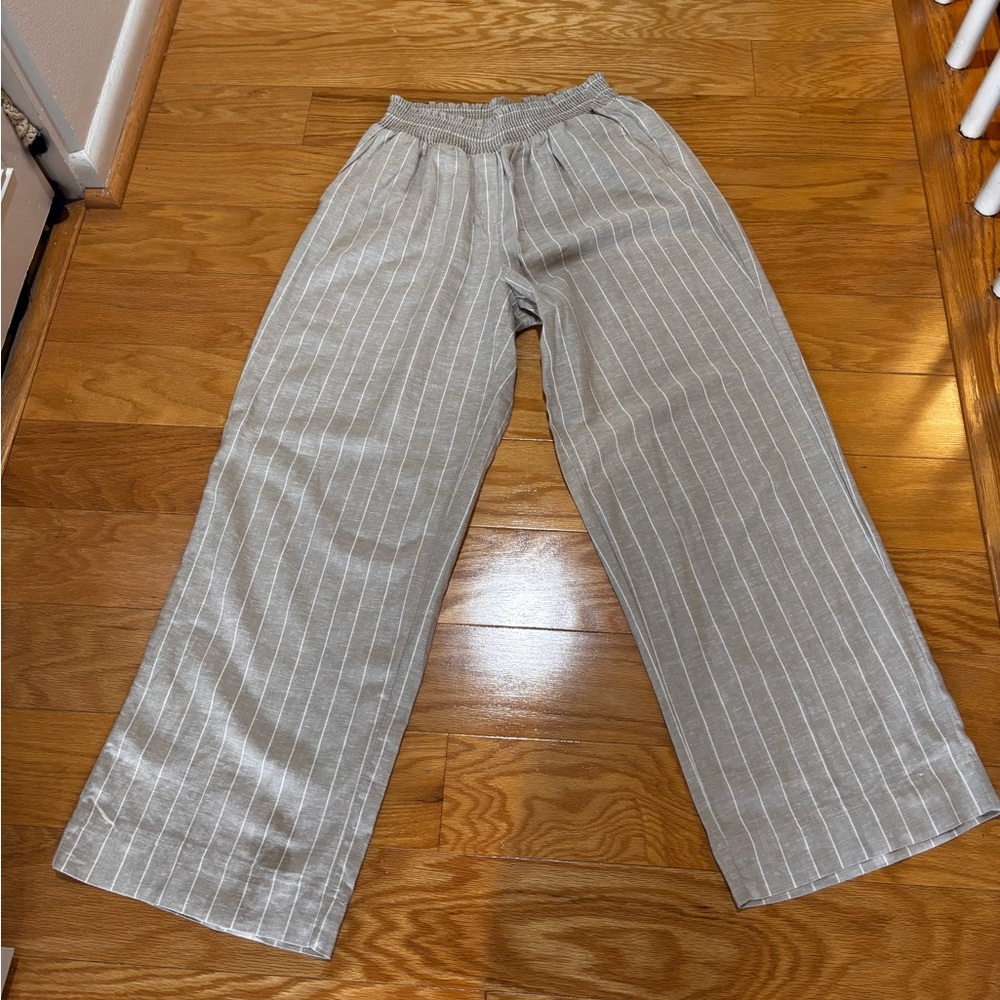 Land and Sea Beige Striped trousers